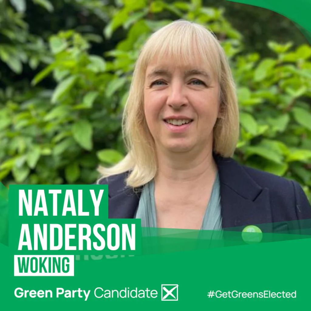 Nataly Anderson Woking Green Party Candidate #GetGreensElected